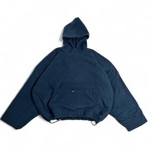 Yeezy Gap Balenciaga - Padded Polar Fleece Hoodie - Dark Blue - Medium